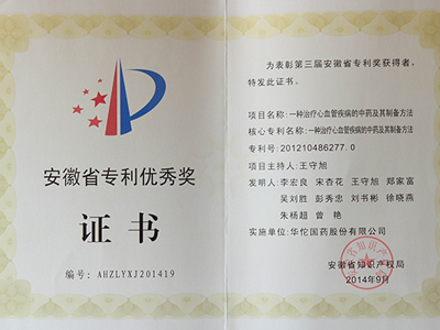 安徽省专利******奖